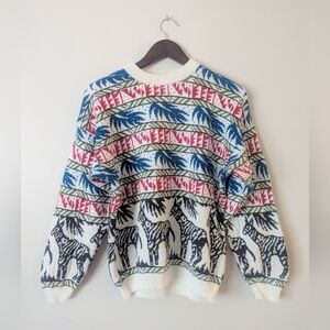 La Moda Rare Vintage Zebra Sweater